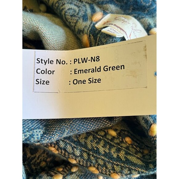 Paper Lace Boho Emerald Green Open Cardigan Sweater One Size Fits All NWT - Picture 6 of 7